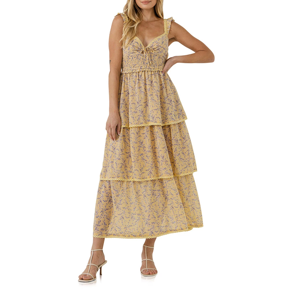 Hot Sale ๐คฉ ENDLESS ROSE ๐ฉ women Floral Lace Trim Detail Maxi ๐ Dress โญ 1 Hot Sale ๐คฉ ENDLESS ROSE ๐ฉ women Floral Lace Trim Detail Maxi ๐ Dress โญ