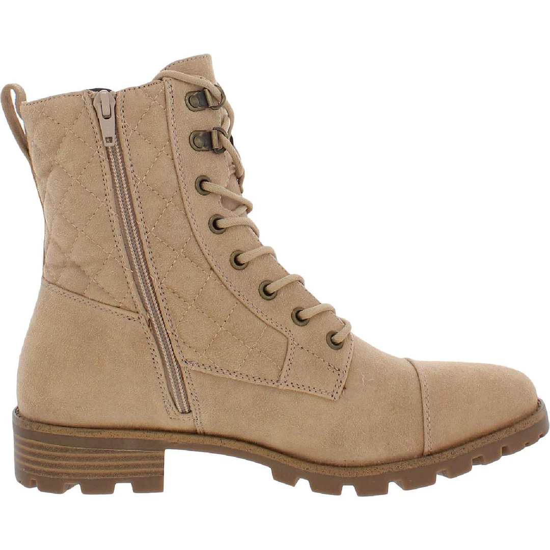 Best Pirce ⭐ White Mountain Dashing 👩 Womens Faux Suede Quilted Combat & Lace-up 🥾 Boots 🥰 3 Best Pirce ⭐ White Mountain Dashing 👩 Womens Faux Suede Quilted Combat & Lace-up 🥾 Boots 🥰 - Image 3