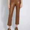 Top 10 ✨ Lysse 👩 women Earthen Leather Pant in Dark Camel 👍