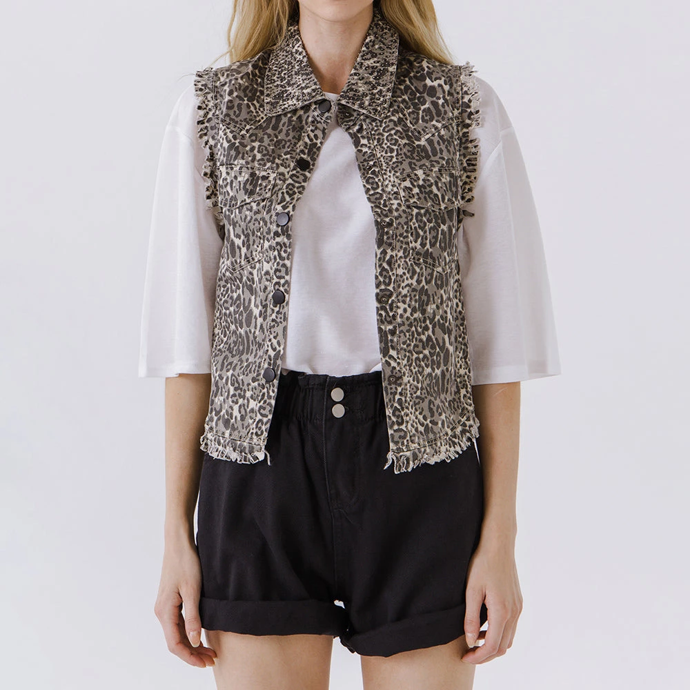 Hot Sale ❤️ ENDLESS ROSE 👩 women Animal Print Vest 🔔 4 Hot Sale ❤️ ENDLESS ROSE 👩 women Animal Print Vest 🔔 - Image 4