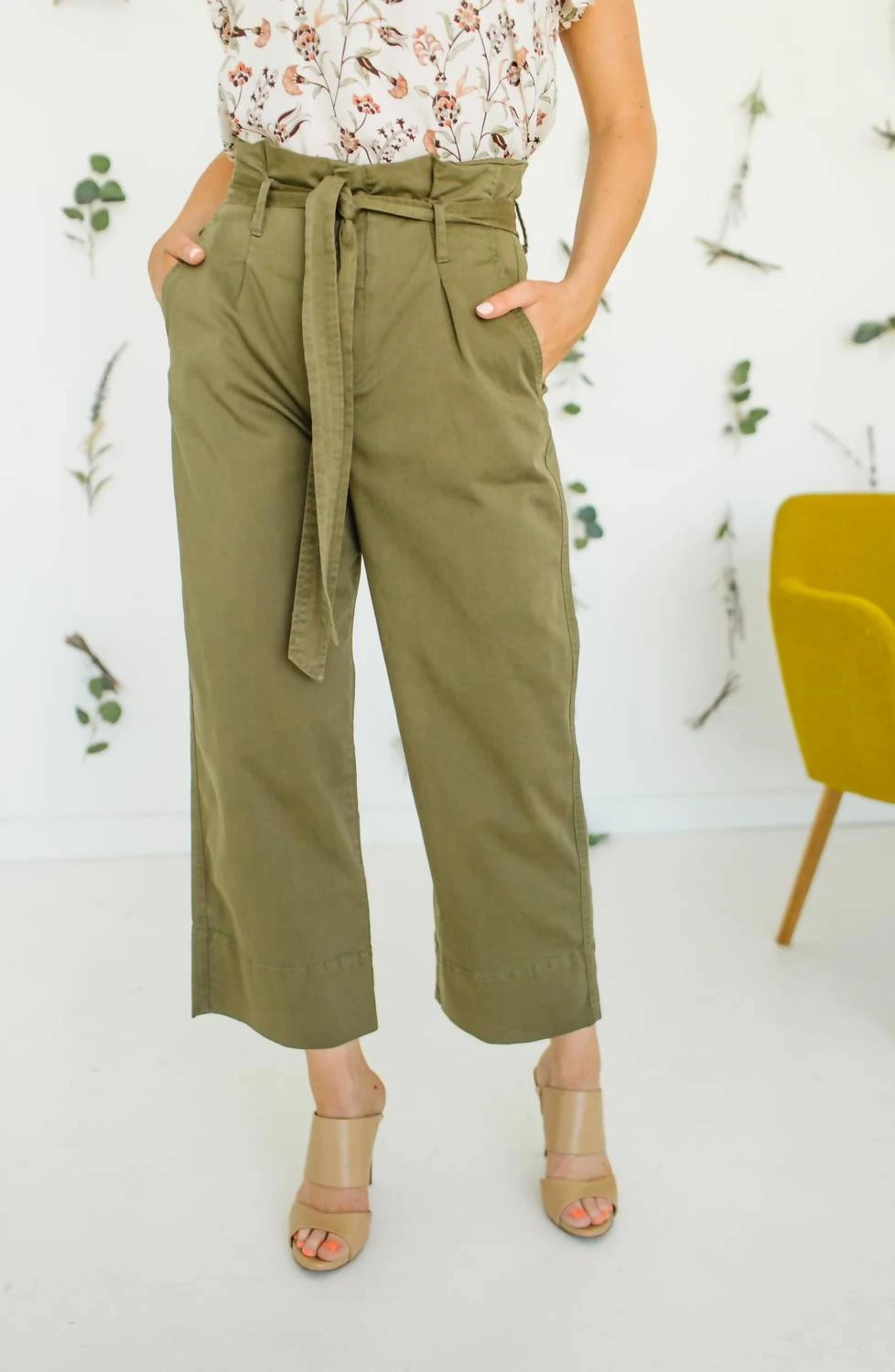 Buy π Kut From The Kloth π© women Katie Paperbag Pant in Olive π 1 Buy π Kut From The Kloth π© women Katie Paperbag Pant in Olive π