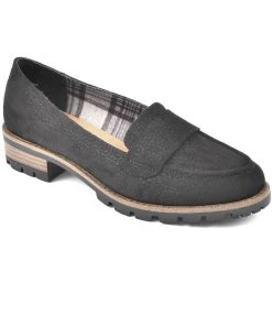 Best deal ๐ฅฐ White Mountain Donahue ๐ฉ Womens Embossed Block Heel Penny Loafers ๐