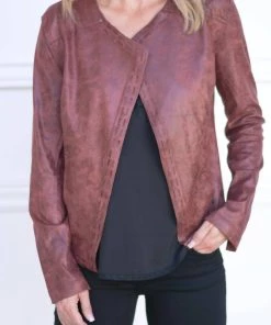 Cheapest 👏 Lysse 👩 women Trent Faux Leather Jacket in Sable 🤩