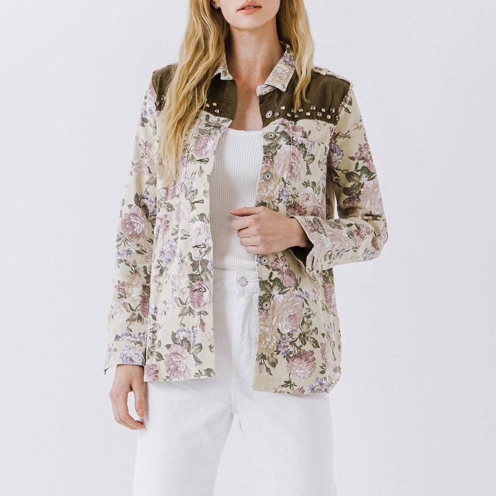Top 10 🛒 ENDLESS ROSE 👩 women Floral jacket 🎉 1 Top 10 🛒 ENDLESS ROSE 👩 women Floral jacket 🎉