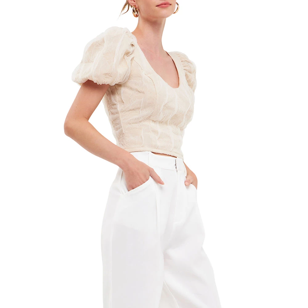 Deals 😍 ENDLESS ROSE 👩 women Stretch Texture Top ✔️ 3 Deals 😍 ENDLESS ROSE 👩 women Stretch Texture Top ✔️ - Image 3