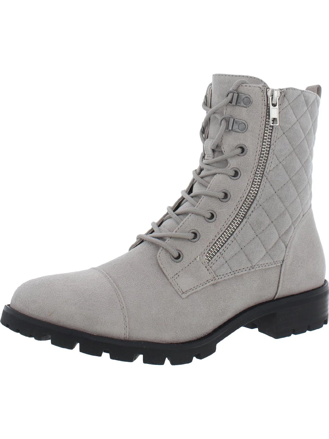Best Pirce ⭐ White Mountain Dashing 👩 Womens Faux Suede Quilted Combat & Lace-up 🥾 Boots 🥰 6 Best Pirce ⭐ White Mountain Dashing 👩 Womens Faux Suede Quilted Combat & Lace-up 🥾 Boots 🥰 - Image 6