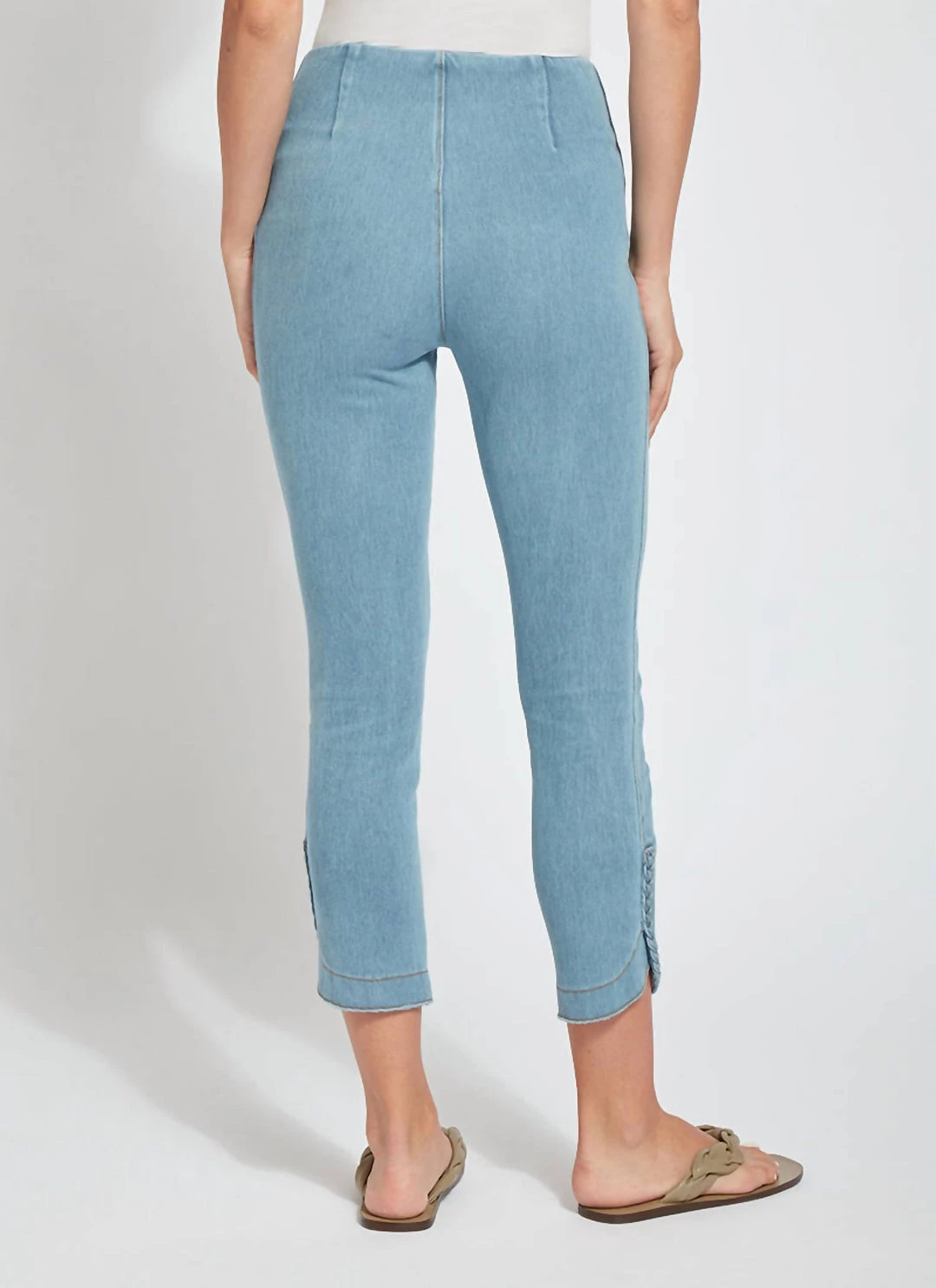Flash Sale ๐งจ Lysse ๐ฉ women Happy Hour Braided Crop Pant in Bleached Blue โญ 3 Flash Sale ๐งจ Lysse ๐ฉ women Happy Hour Braided Crop Pant in Bleached Blue โญ - Image 3
