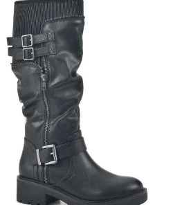 Wholesale โญ White Mountain Deepest ๐ฉ Womens Zipper Leather Mid-Calf ๐ฅพ Boots โ