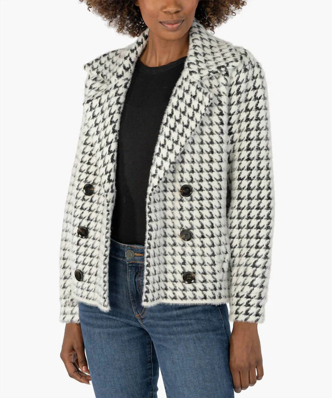 New π Kut From The Kloth π© women Houndstooth Jacket in Black/White π₯° 1 New π Kut From The Kloth π© women Houndstooth Jacket in Black/White π₯°