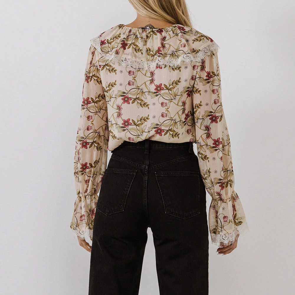 Brand new 🌟 ENDLESS ROSE 👩 women Heart Vine Lace UP Blouse ✨ 3 Brand new 🌟 ENDLESS ROSE 👩 women Heart Vine Lace UP Blouse ✨ - Image 3