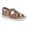 Coupon 🎉 White Mountain Evolve 👩 Womens Faux Leather Woven Flat 🩴 Sandals 🎁