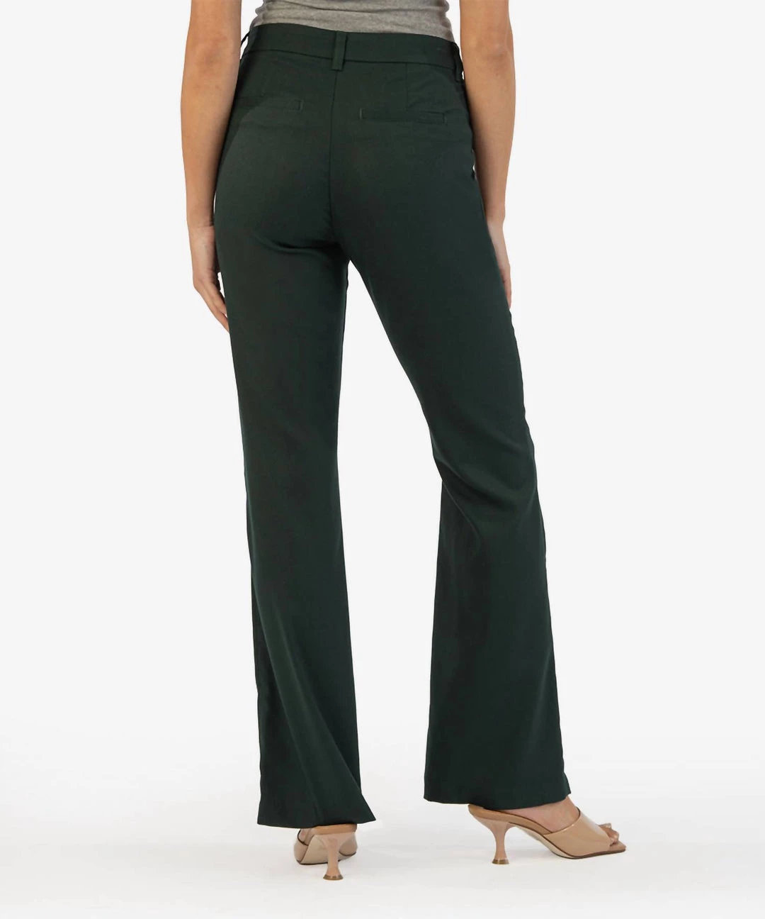 Best Sale 🎁 Kut From The Kloth 👩 women Ana Flare Trousers in Deep Green ✔️ 4 Best Sale 🎁 Kut From The Kloth 👩 women Ana Flare Trousers in Deep Green ✔️ - Image 4