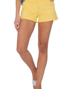 Best reviews of 🔔 Kut From The Kloth 👩 women Jane High Rise Shorts in Golden Sun 👏