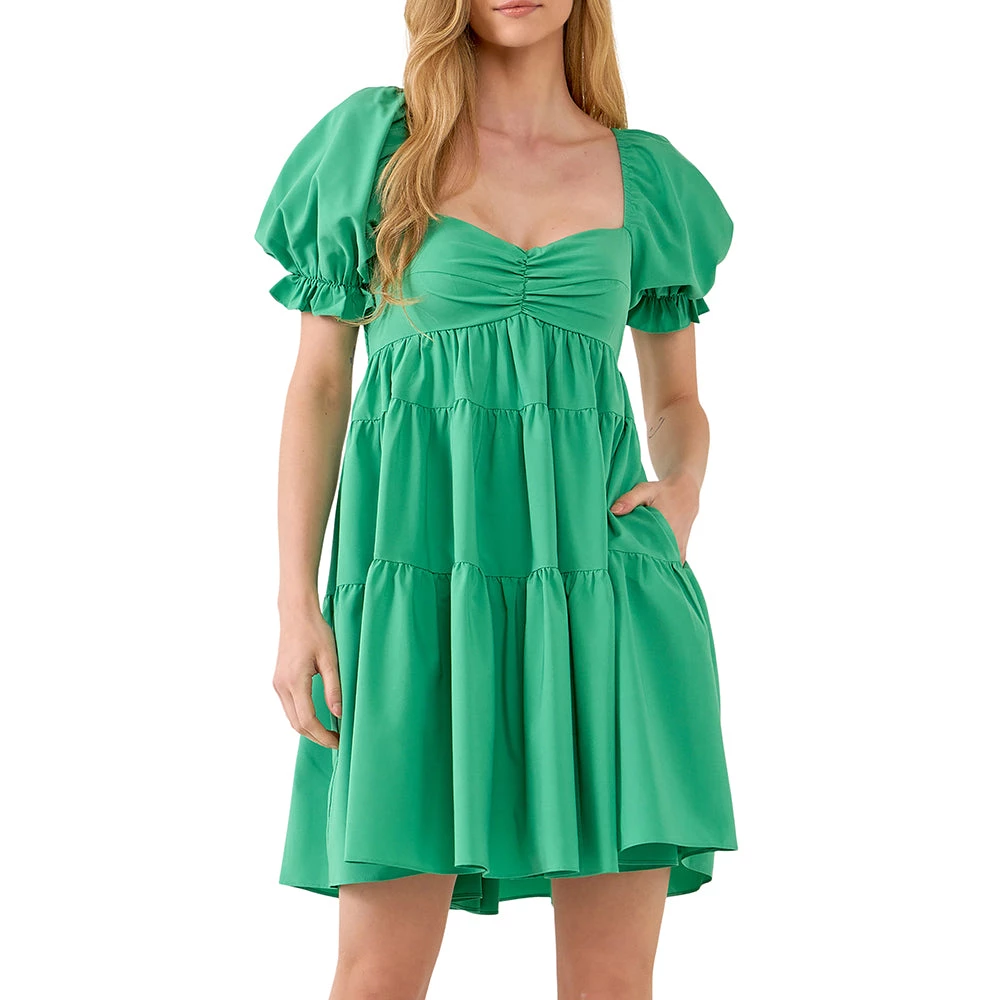 Buy โญ ENDLESS ROSE ๐ฉ women Classic Sweetheart Tiered Mini with Puff Sleeves ๐ฏ 1 Buy โญ ENDLESS ROSE ๐ฉ women Classic Sweetheart Tiered Mini with Puff Sleeves ๐ฏ