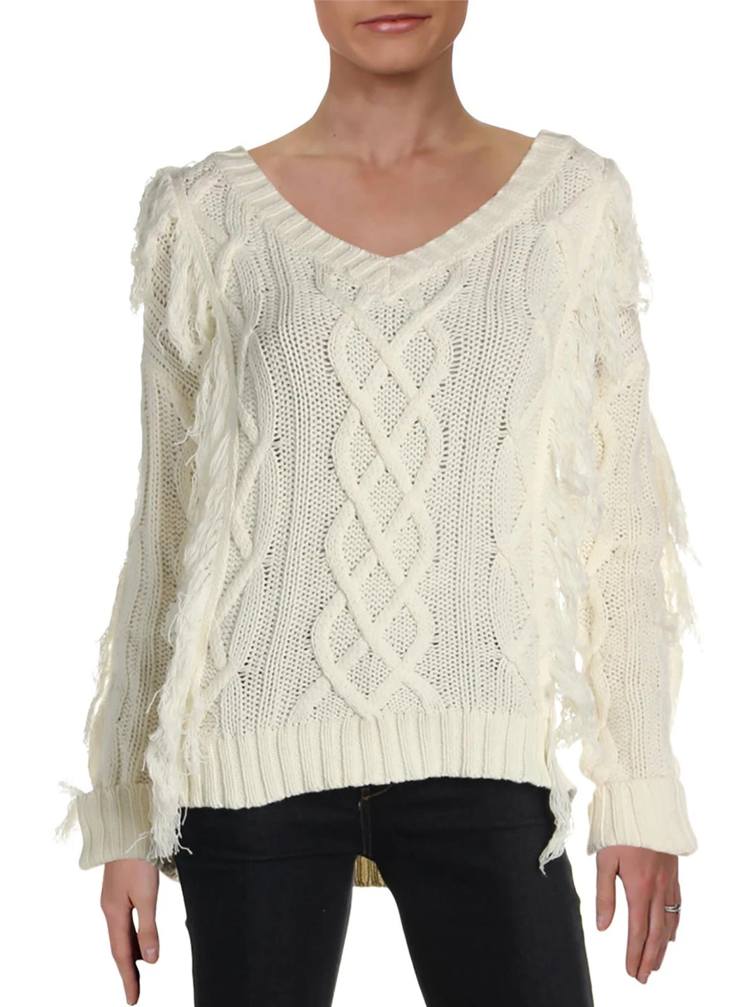 Discount 😉 Endless Rose 👩 Womens Cable Knit Fringe Pullover Sweater 🌟 1 Discount 😉 Endless Rose 👩 Womens Cable Knit Fringe Pullover Sweater 🌟