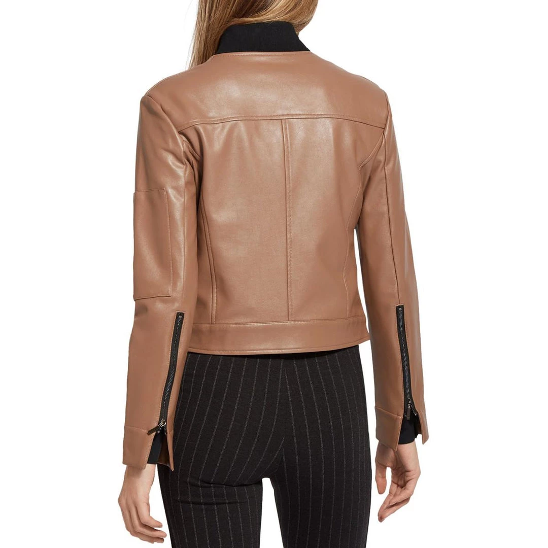 Top 10 👍 Lysse Bungalow 👩 Womens Faux Leather Hidden Pocket Bomber Jacket 🤩 2 Top 10 👍 Lysse Bungalow 👩 Womens Faux Leather Hidden Pocket Bomber Jacket 🤩 - Image 2