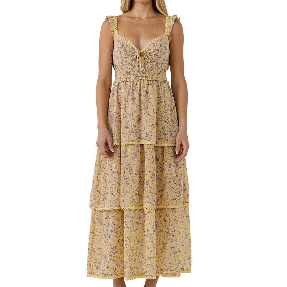 Hot Sale ๐คฉ ENDLESS ROSE ๐ฉ women Floral Lace Trim Detail Maxi ๐ Dress โญ 4 Hot Sale ๐คฉ ENDLESS ROSE ๐ฉ women Floral Lace Trim Detail Maxi ๐ Dress โญ - Image 4