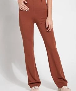 Wholesale ๐ Lysse ๐ฉ women Baby Boot Ponte Pant in Danish Brown โ