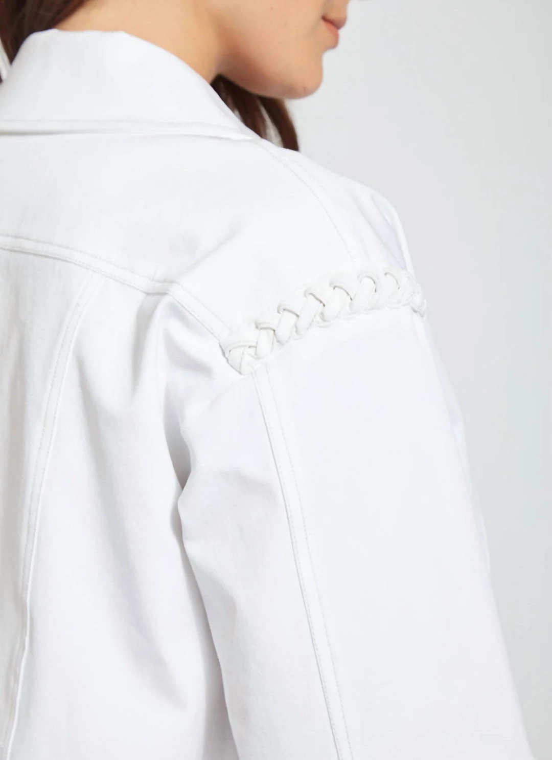 Budget 😀 Lysse 👩 women Wanderer Braided Crop Jacket in White 💯 2 Budget 😀 Lysse 👩 women Wanderer Braided Crop Jacket in White 💯 - Image 2
