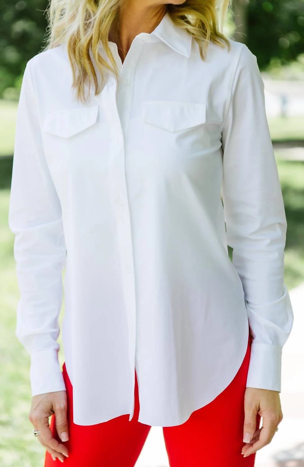 Coupon βοΈ Lysse π© women Brinkley Button Down π Shirt in White π€© 1 Coupon βοΈ Lysse π© women Brinkley Button Down π Shirt in White π€©