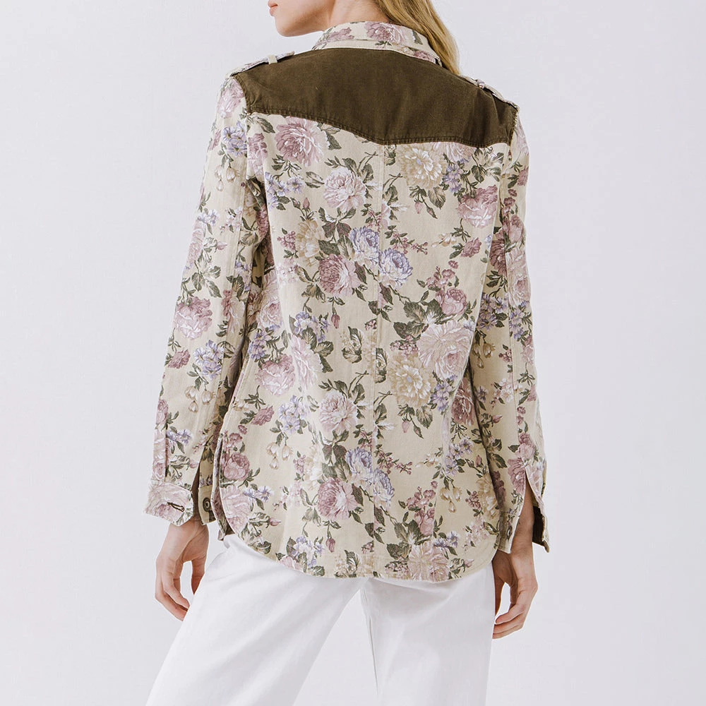 Top 10 🛒 ENDLESS ROSE 👩 women Floral jacket 🎉 3 Top 10 🛒 ENDLESS ROSE 👩 women Floral jacket 🎉 - Image 3