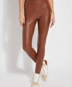 Brand new 😍 Lysse 👩 women Textured Leather Legging in Brown 😀