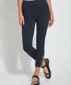 Hot Sale โ๏ธ Lysse ๐ฉ women Denim Cuffed Crop Jean in Indigo โ