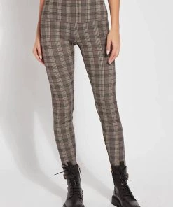 Discount ✔️ Lysse 👩 women Signature Legging in Mahogany Plaid 🛒