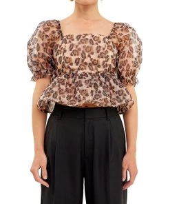 Flash Sale 🌟 ENDLESS ROSE 👩 women Organza Animal Printed Top ✨ -White Mountain Shop 68208686f0184335bee5efde95bd5871 8061d624 795f 43a0 98c8 4f4faf1914bf 1080x