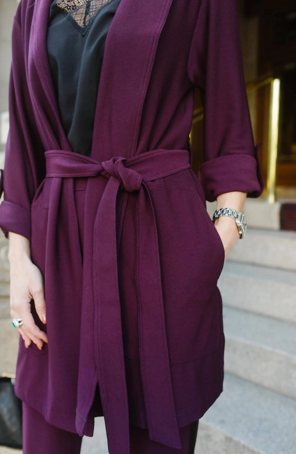 Brand new π Lysse π© women Pearl Trench π§₯ Coat in Fig π― 3 Brand new π Lysse π© women Pearl Trench π§₯ Coat in Fig π― - Image 3