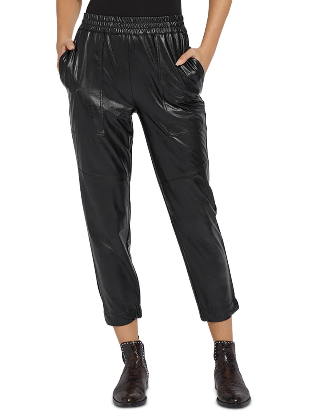 Discount ⌛ Lysse 👩 Womens Faux Leather Embossed Jogger Pants ✨ 3 Discount ⌛ Lysse 👩 Womens Faux Leather Embossed Jogger Pants ✨ - Image 3