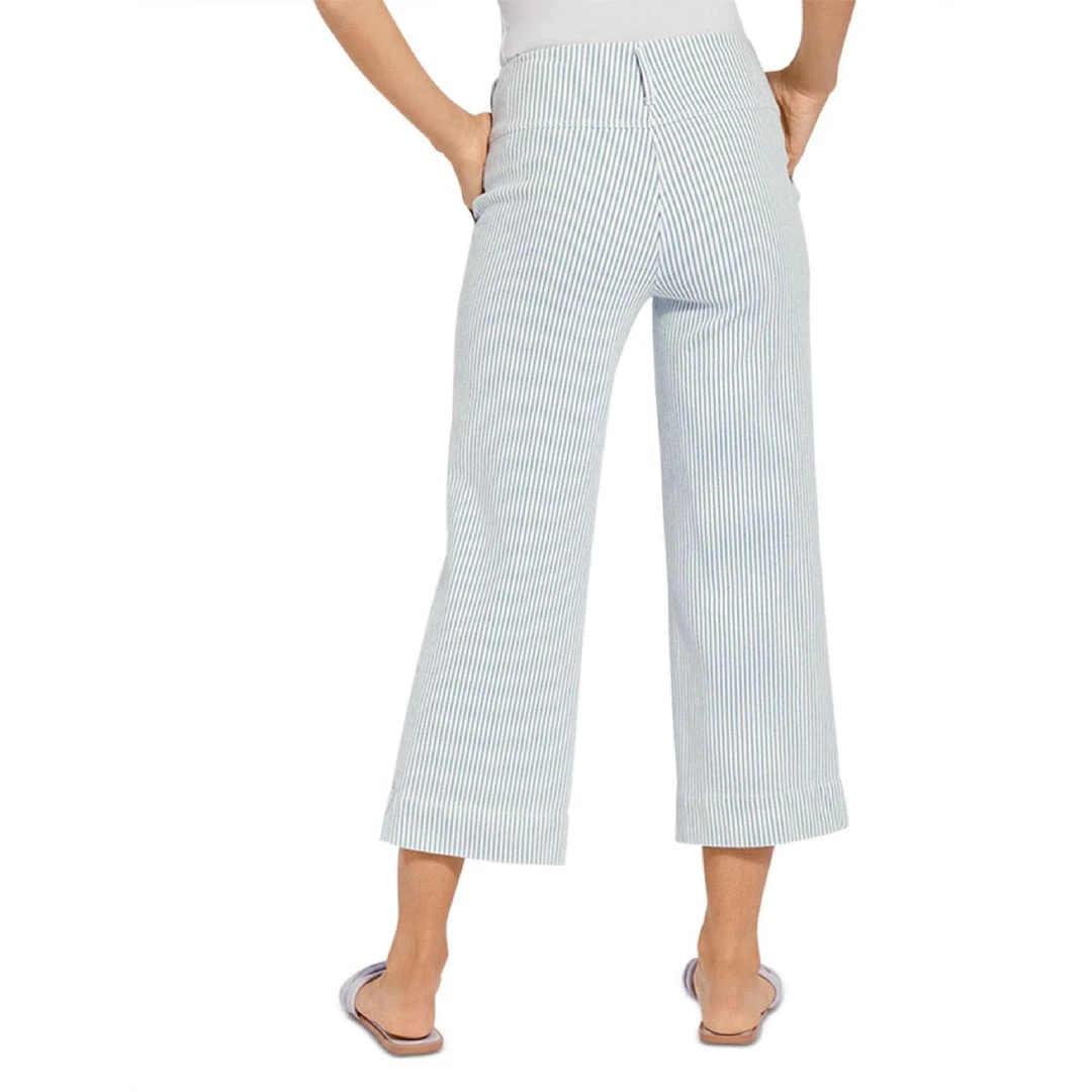 Best Sale ๐ Lysse Jade ๐ฉ Womens Striped Crop Wide Leg Pants ๐งจ 3 Best Sale ๐ Lysse Jade ๐ฉ Womens Striped Crop Wide Leg Pants ๐งจ - Image 3