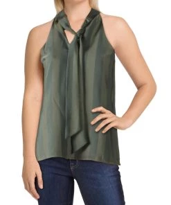 Outlet ✨ Endless Rose 👩 Womens Tie-Neck Sleeveless Halter Top ⭐