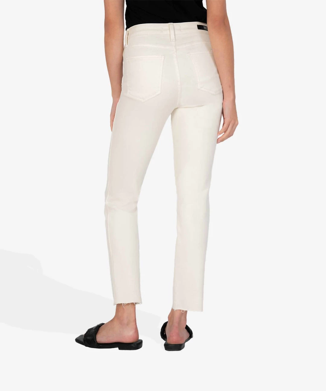 Coupon π Kut From The Kloth π© women Rachael High Rise Fab Ab Mom Jean With Raw Hem in Ecru π 2 Coupon π Kut From The Kloth π© women Rachael High Rise Fab Ab Mom Jean With Raw Hem in Ecru π - Image 2