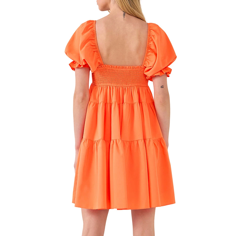 Buy 🔥 ENDLESS ROSE 👩 women Classic Sweetheart Tiered Mini with Puff Sleeves 😉 2 Buy 🔥 ENDLESS ROSE 👩 women Classic Sweetheart Tiered Mini with Puff Sleeves 😉 - Image 2