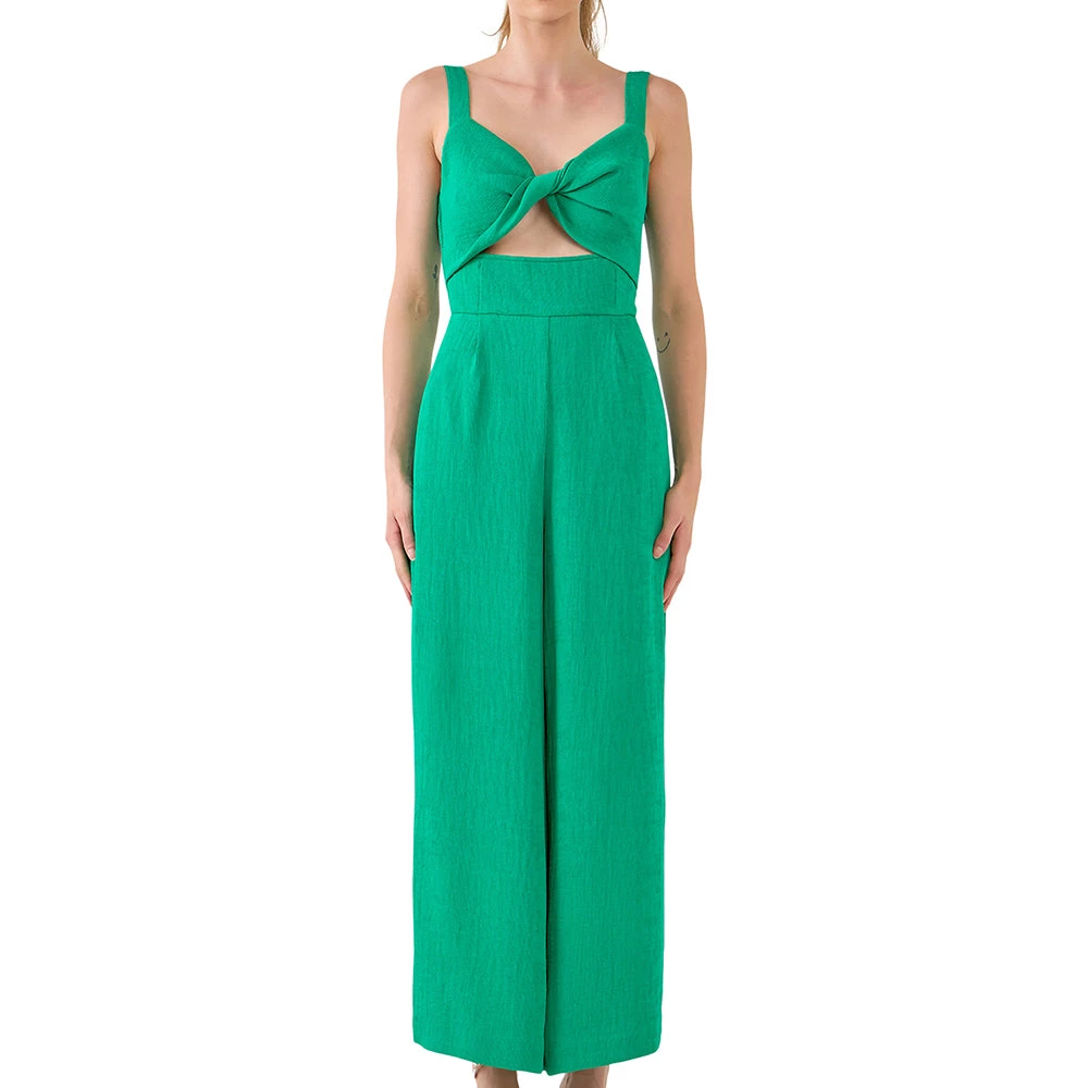 Wholesale 😉 ENDLESS ROSE 👩 women Soft Touch Plisse Twist Jumpsuit ✨ 4 Wholesale 😉 ENDLESS ROSE 👩 women Soft Touch Plisse Twist Jumpsuit ✨ - Image 4