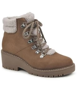 Outlet ๐ White Mountain Dynamite ๐ฉ Womens Faux Fur Lace Up Hiking ๐ฅพ Boots โจ