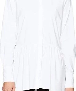 Outlet ๐ Lysse ๐ฉ women Poet Button-Down Blouse in White ๐