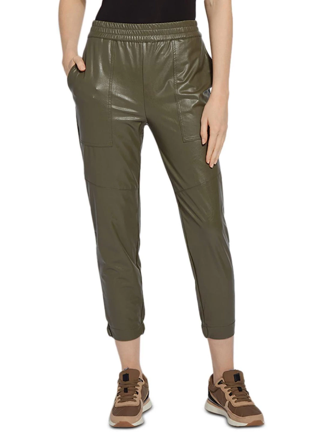 Discount ⌛ Lysse 👩 Womens Faux Leather Embossed Jogger Pants ✨ 1 Discount ⌛ Lysse 👩 Womens Faux Leather Embossed Jogger Pants ✨