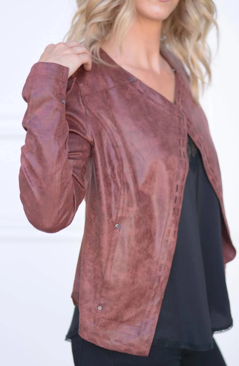 Cheapest 👏 Lysse 👩 women Trent Faux Leather Jacket in Sable 🤩 2 Cheapest 👏 Lysse 👩 women Trent Faux Leather Jacket in Sable 🤩 - Image 2
