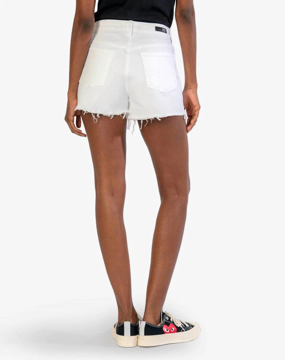 Promo 🥰 Kut From The Kloth 👩 women Jane High Rise Short With Fray in Optic White 😍 2 Promo 🥰 Kut From The Kloth 👩 women Jane High Rise Short With Fray in Optic White 😍 - Image 2