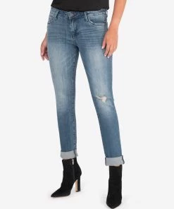 Discount 🎁 Kut From The Kloth 👩 women Catherine Boyfriend 👖 Jeans in Medium Wash 😉