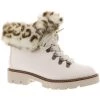 Best Pirce 💯 White Mountain Glamorous 👩 Womens Faux Leather Faux Fur Combat & Lace-up 🥾 Boots 🔔