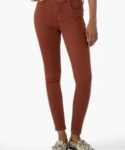 Brand new ✔️ Kut From The Kloth 👩 women Mia High Rise Fab Ab Slim Fit Skinny Jean in Nutmeg 🤩