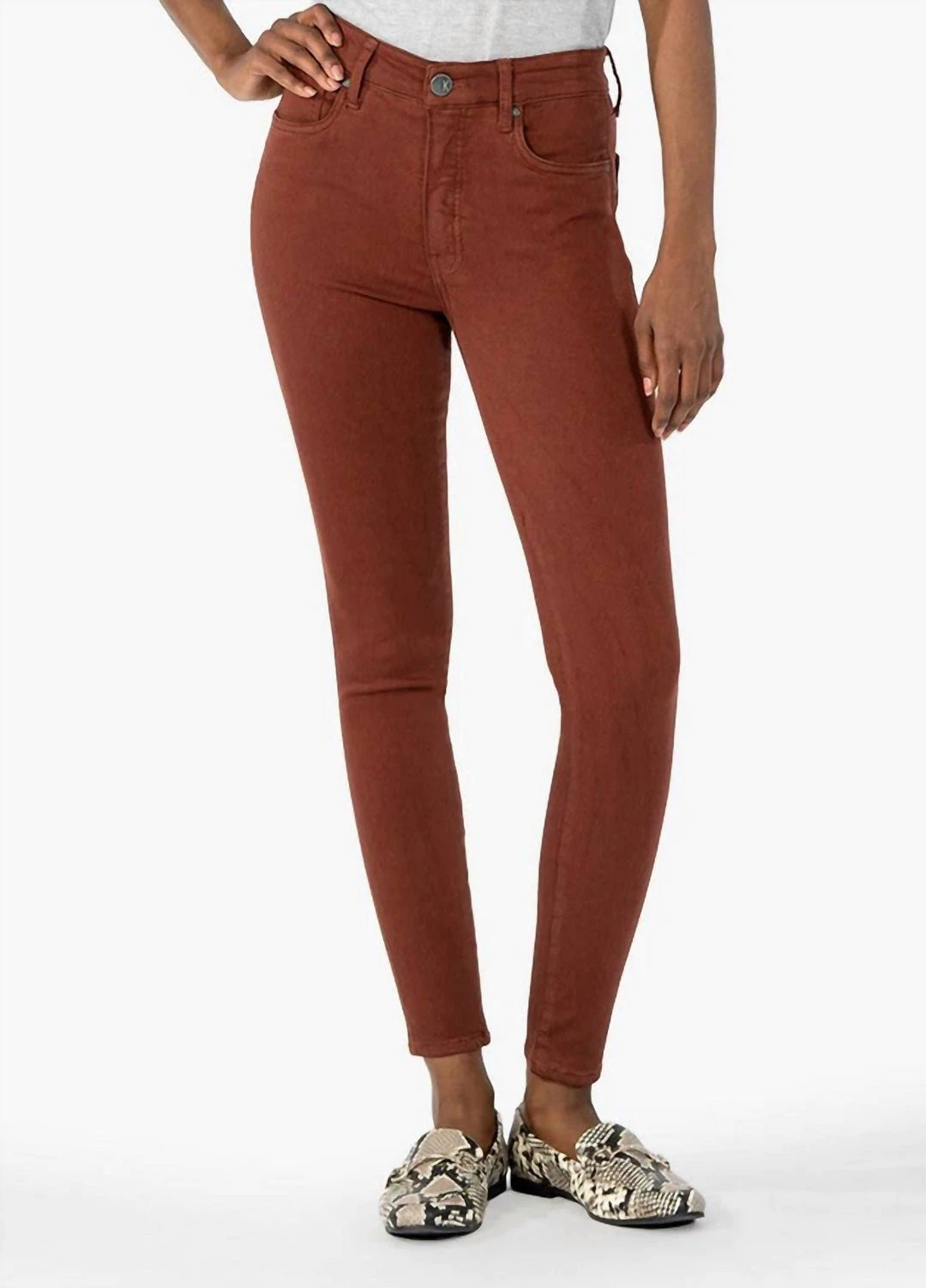 Brand new ✔️ Kut From The Kloth 👩 women Mia High Rise Fab Ab Slim Fit Skinny Jean in Nutmeg 🤩 1 Brand new ✔️ Kut From The Kloth 👩 women Mia High Rise Fab Ab Slim Fit Skinny Jean in Nutmeg 🤩