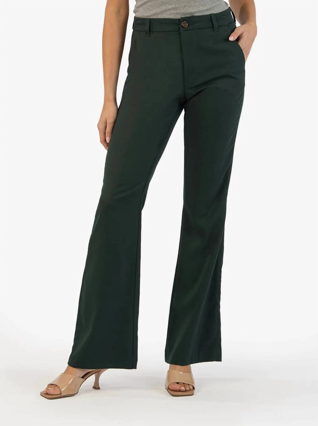 New ๐ฅ Kut From The Kloth ๐ฉ women Ana Flare Trouser in Deep Green ๐ฏ 1 New ๐ฅ Kut From The Kloth ๐ฉ women Ana Flare Trouser in Deep Green ๐ฏ