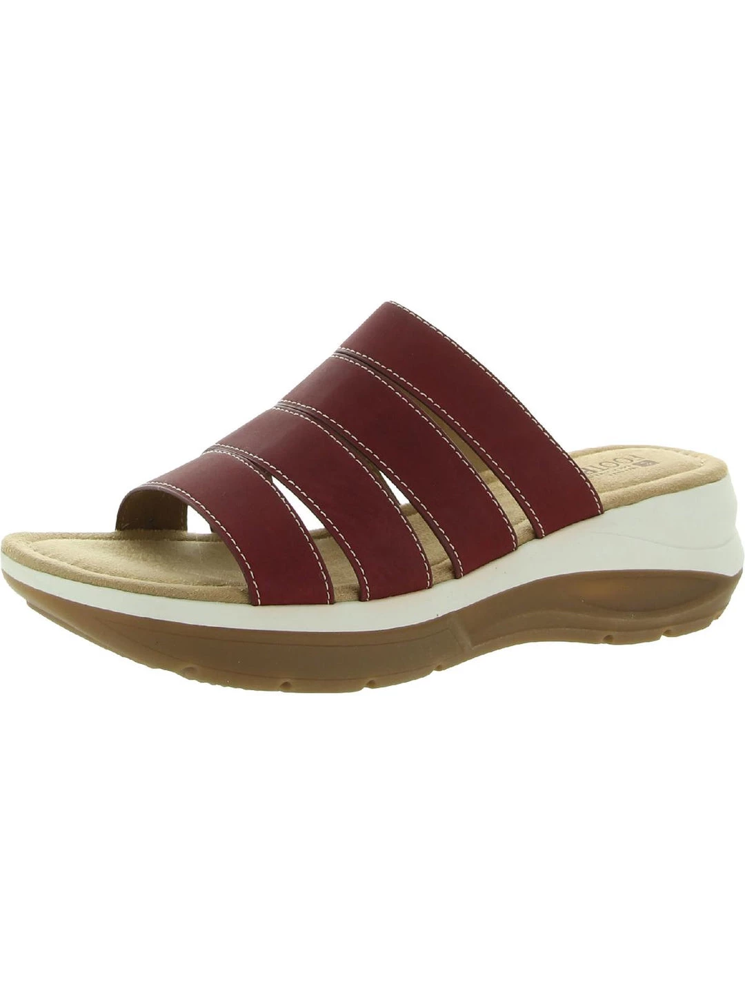 Cheapest ๐งจ White Mountain Facinate ๐ฉ Womens Faux Leather Cushioned Footbed Footbed ๐ฉด Sandals โจ 1 Cheapest ๐งจ White Mountain Facinate ๐ฉ Womens Faux Leather Cushioned Footbed Footbed ๐ฉด Sandals โจ