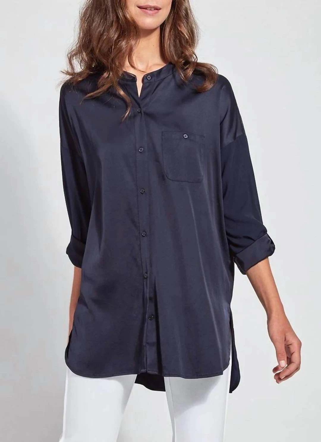 Best deal ✔️ Lysse 👩 women The Eco Satin 👕 Shirt in True Navy 🔥 1 Best deal ✔️ Lysse 👩 women The Eco Satin 👕 Shirt in True Navy 🔥