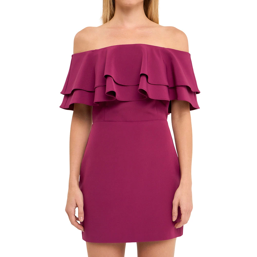 Deals 💯 ENDLESS ROSE 👩 women Ruffled Off Shoulder Mini 👗 Dress ✨ 4 Deals 💯 ENDLESS ROSE 👩 women Ruffled Off Shoulder Mini 👗 Dress ✨ - Image 4