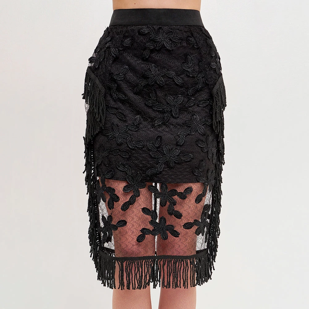 New 🔔 ENDLESS ROSE 👩 women Floral Lace 👗 Skirt ✔️ 4 New 🔔 ENDLESS ROSE 👩 women Floral Lace 👗 Skirt ✔️ - Image 4